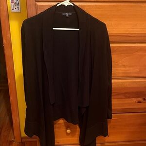 GAP Black Ribbed Crew Sweater